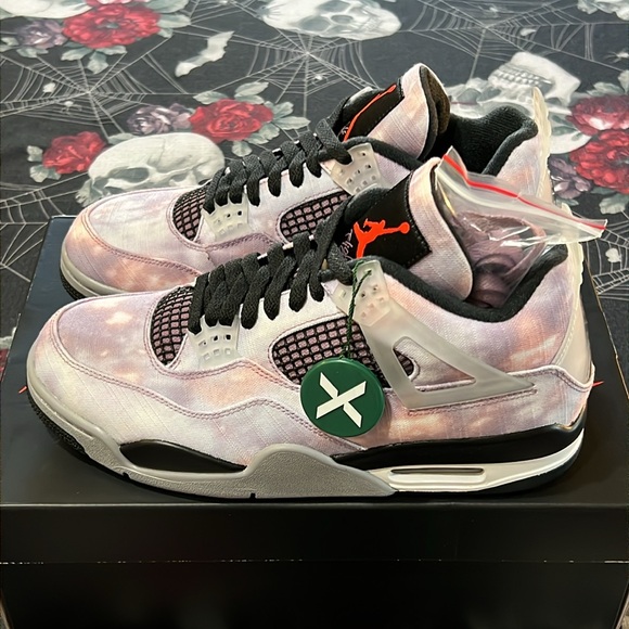 DS 2022 NIKE AIR JORDAN 4 IV RETRO SE ZEN MASTER SNEAKERS SHOES SZ MENS 8.5 NIB - Picture 4 of 11